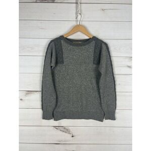 Vintage Valentino Sweater Womens Small IT 40 Gray Cashmere Cable Knit Italy 80s